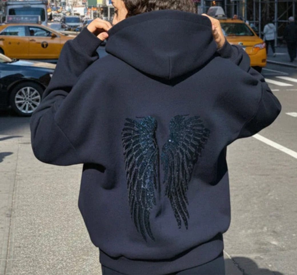 Fashion All-match Solid Color Wings With Paillette Casual Suit