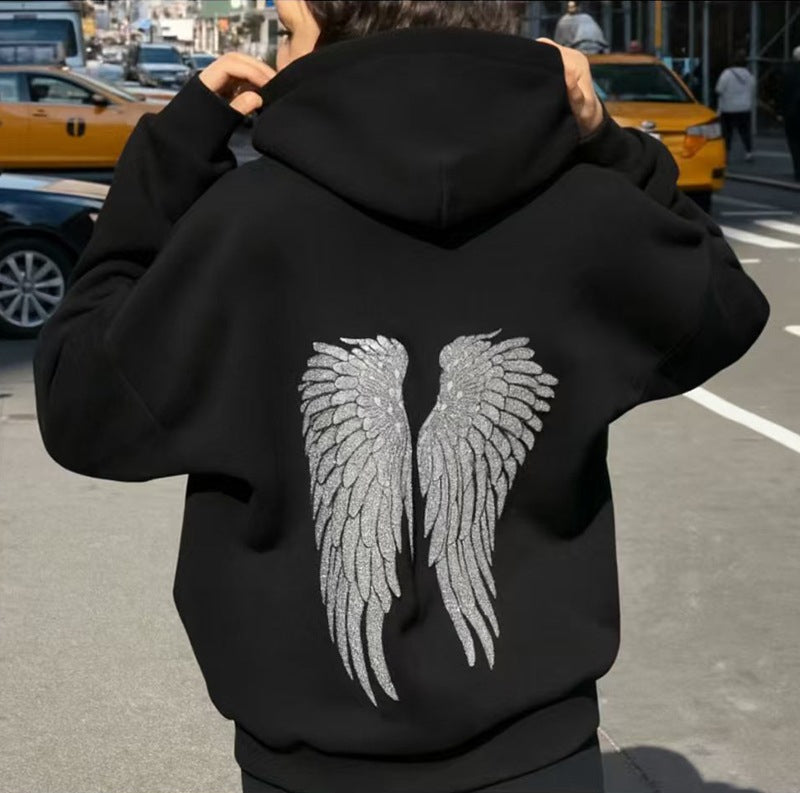 Fashion All-match Solid Color Wings With Paillette Casual Suit