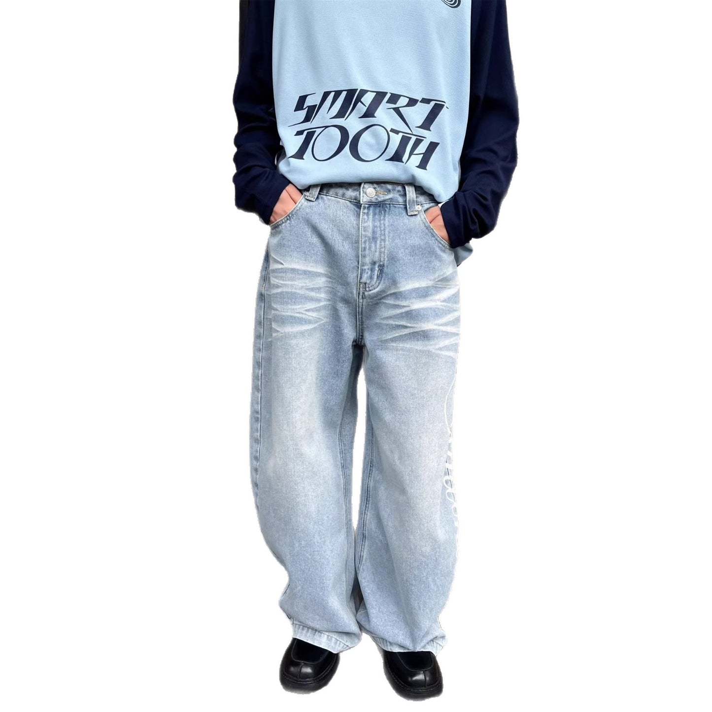 Casual Trendy Effortless Fashionable Mid-rise