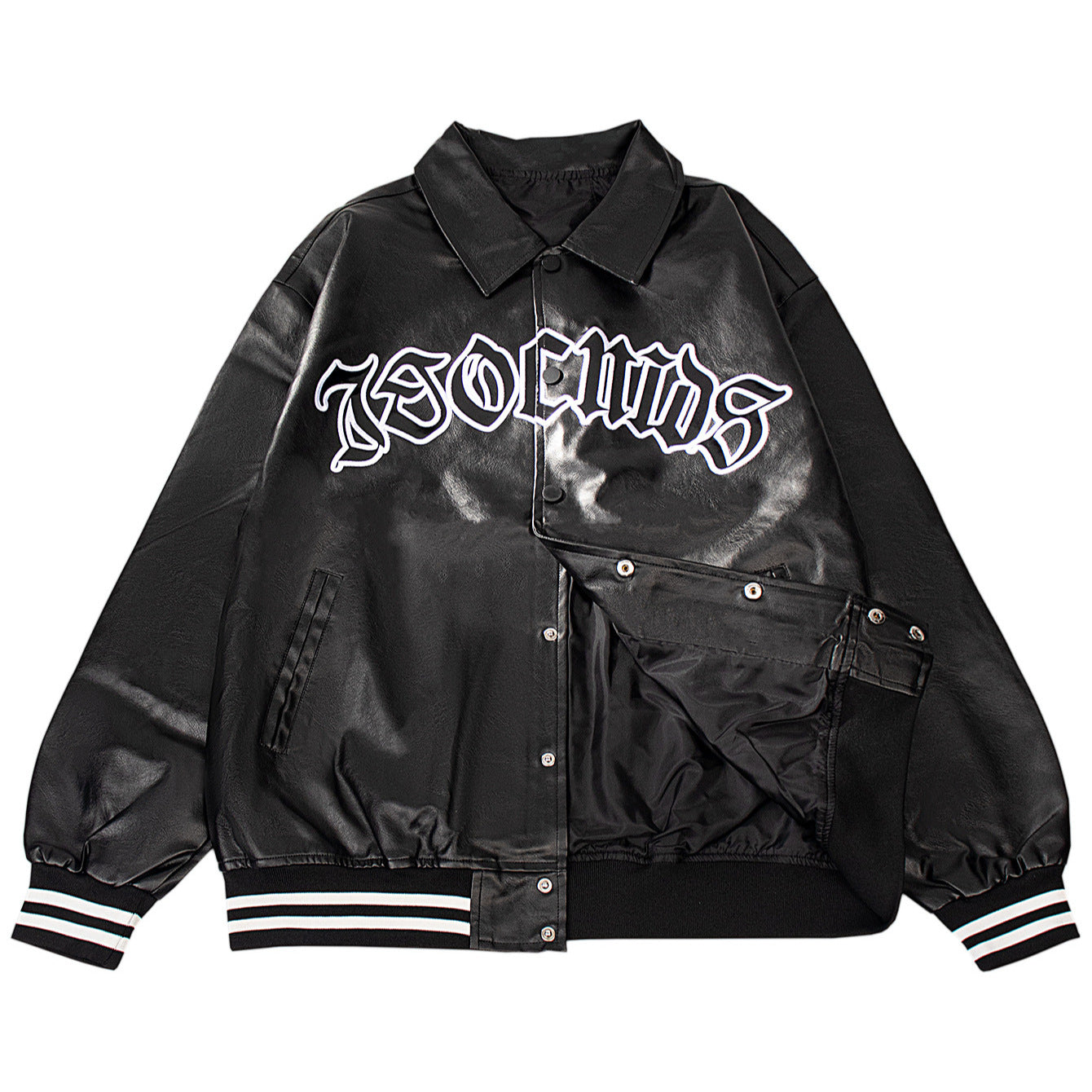 Men's PU Leather American-style Biker Jacket Men's