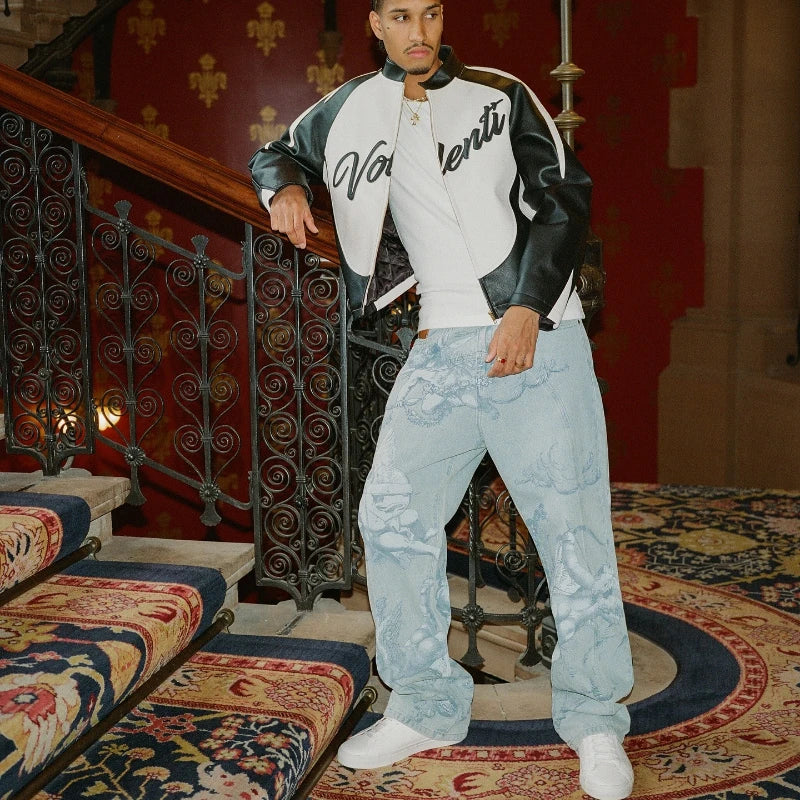 Cupid Arrow Retro Baggy Jeans