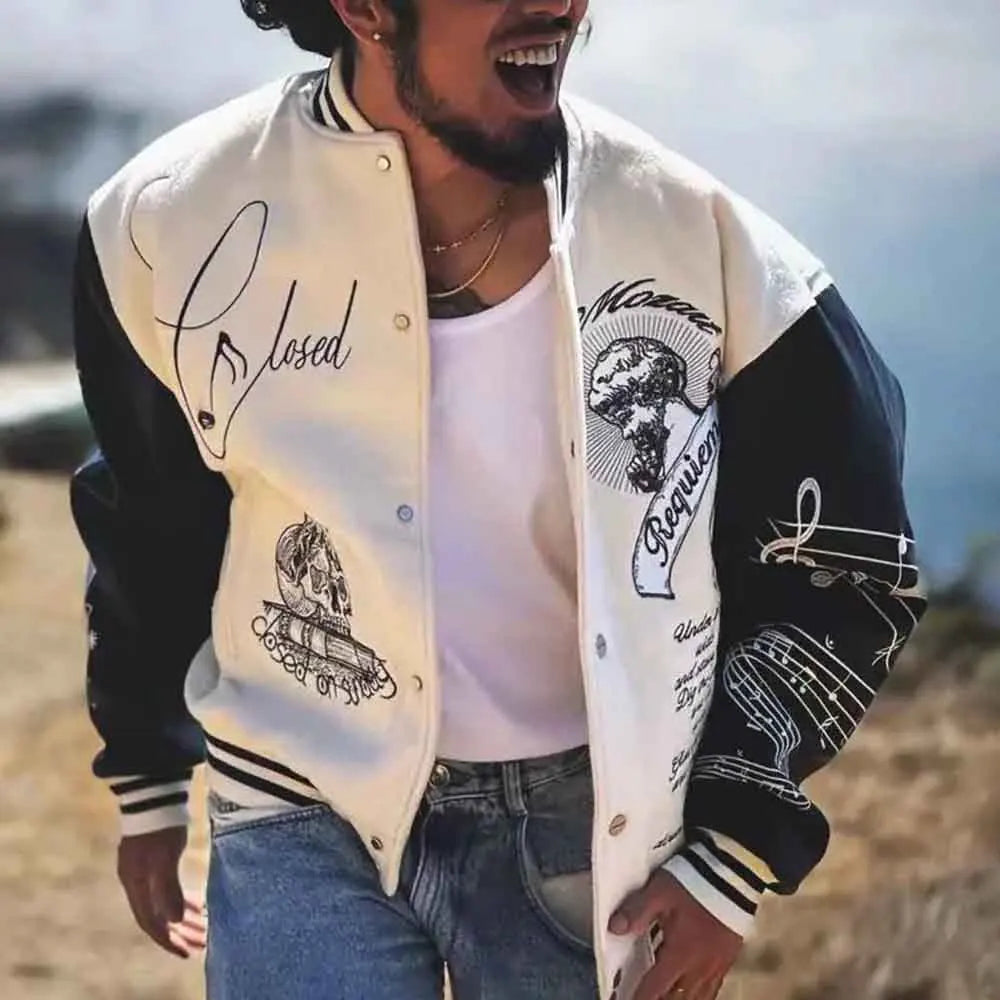 Urban Retro Embroidered Street Jacket