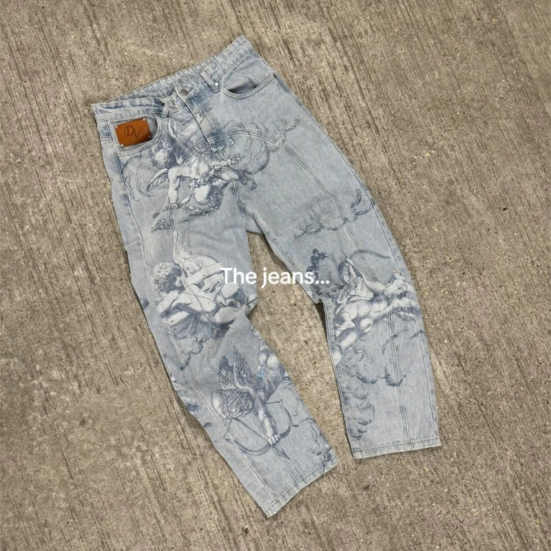 Cupid Arrow Retro Baggy Jeans