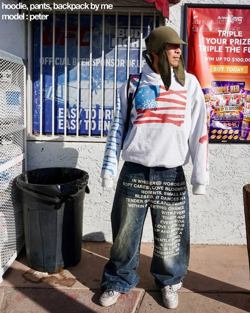 Retro Street Wide-Leg Jeans