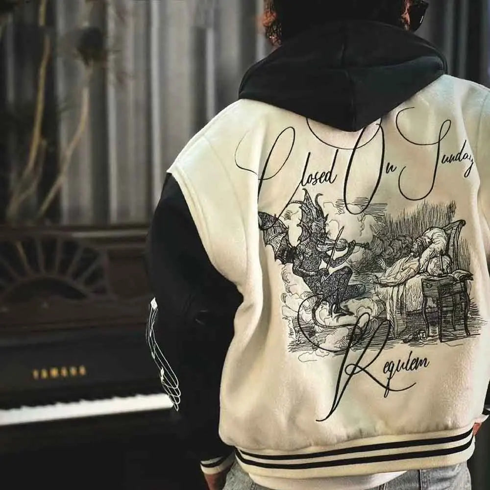Urban Retro Embroidered Street Jacket